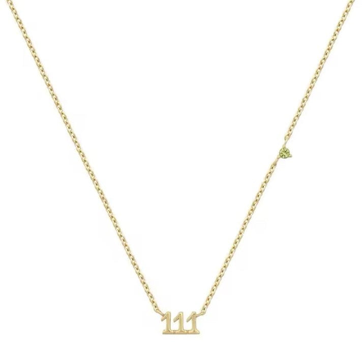 Angel number necklace