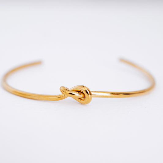 Gold Knot Bangle