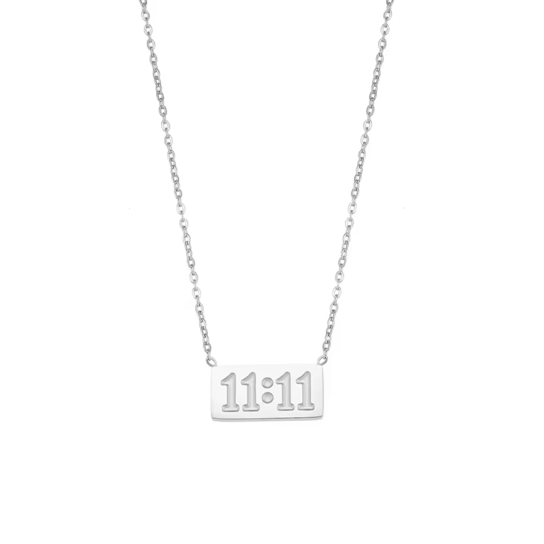 Angel 11:11 Necklace - Silver