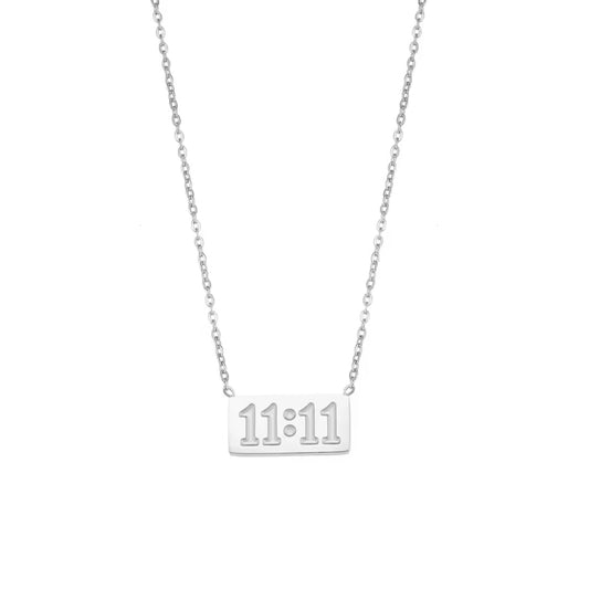 Angel 11:11 Necklace - Silver