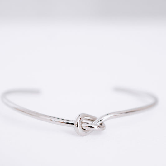 Silver Knot Bangle