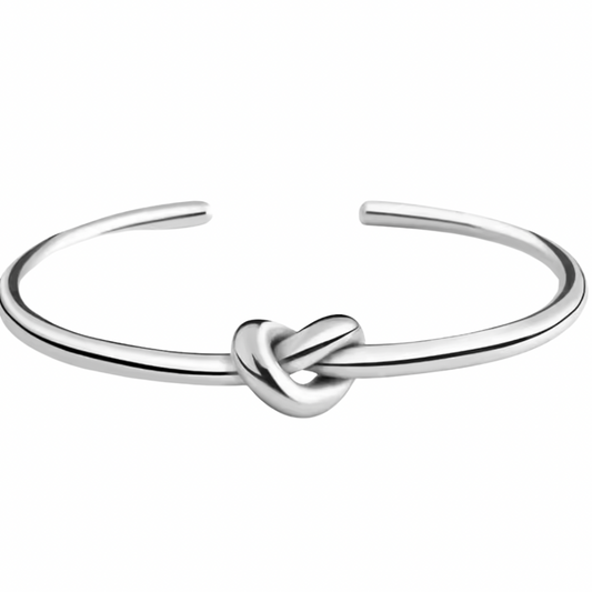 Knot Bangle - Silver